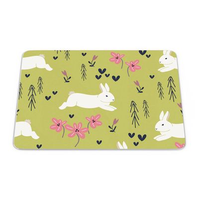 Bonamaison, Rectangle Pop Art Digital Printed Mouse Mat Non-Slip Backing for Office and Home Size: 22x18cm