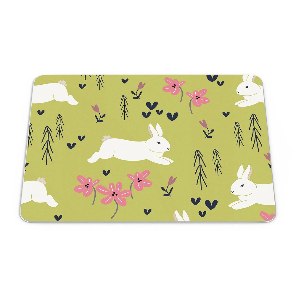 Bonamaison, Rectangle Pop Art Digital Printed Mouse Mat Non-Slip Backing for Office and Home Size: 22x18cm