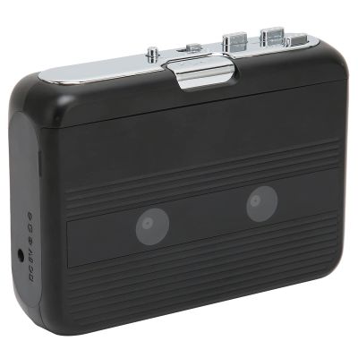 Portable Cassette Player, Bluetooth Tape Player FM Radio Stereo Cassette Tape Player/Recorder with Headphone, Auto Reverse Function(Black)