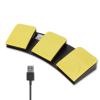 Acogedor PC USB Triple Foot Switch Pedal, Bluetooth & USB 2 Modes Mechanical Switch Control Programmable Computer Keyboard Game Multimedia Keys view 1