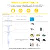 Acogedor PC USB Triple Foot Switch Pedal, Bluetooth & USB 2 Modes Mechanical Switch Control Programmable Computer Keyboard Game Multimedia Keys view 4