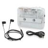 Portable Cassette Player, Bluetooth Tape Player FM Radio Stereo Cassette Tape Player/Recorder with Headphone, Auto Reverse Function(White) view 1