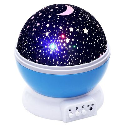 Starry Night Galaxy Projector, 360 Degree Rotation, 4 LED Bulbs 6 Light Color Changing Modes Rechargeable Battery, Baby Nightlight, Celing LED Lamp, Aurora Atmoshphere Projector, Kids Room Decore