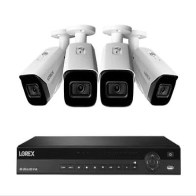 16-Channel Nocturnal NVR System with 4K (8MP) Smart IP Security Cameras with Real-Time 30FPS Recording and Listen-in Audio- NC4K3F-164WB-1