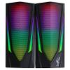 beFree Sound 2.0 Computer Gaming Speakers with LED RGB Lights view 1