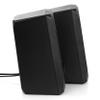 beFree Sound 2.0 Computer Gaming Speakers with LED RGB Lights, Black view 3