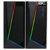 beFree Sound 2.0 Computer Gaming Speakers with LED RGB Lights, Black view 1