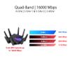 ASUS ROG Rapture WiFi 6E Gaming Router (GT-AXE16000) - Quad-Band, 6 GHz Ready, Dual 10G Ports, 2.5G WAN Port, AiMesh Support, Triple-Level Game Acceleration, Lifetime Internet Security, Instant Guard view 3