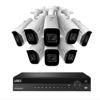 16-Channel Nocturnal NVR System with 4K (8MP) Smart IP Security Cameras with Real-Time 30FPS Recording and Listen-in Audio- NC4K3F-168WB-1