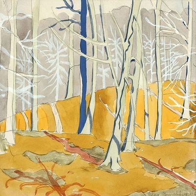 Charles E. Burchfield : Winter Sun : 1915 : Archival Quality Art Print