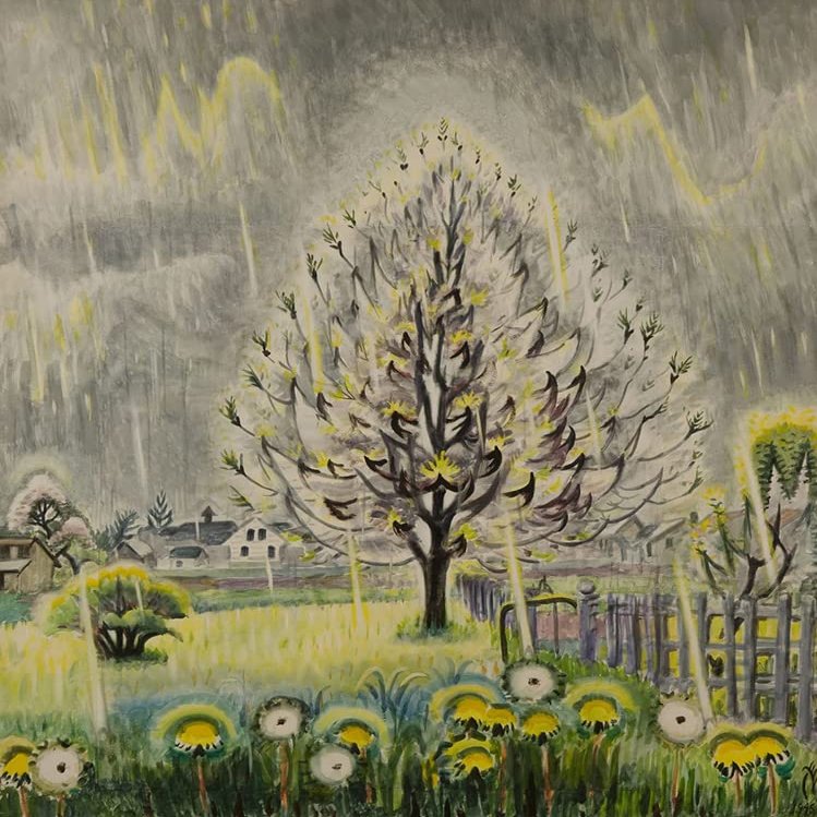 Charles E. Burchfield : Sunshine and Rain : Archival Quality Art Print