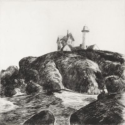 Edward Hopper : The Lighthouse, Maine : 1923 : Archival Art Print