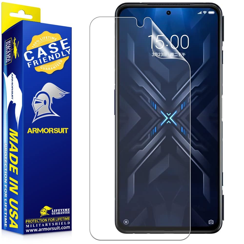 [2 Pack] ArmorSuit MilitaryShield Anti-Glare Screen Protector Designed for Xiaomi Black Shark 4/4 Pro [6.67"] (2021) Case Friendly Matte Film - Made in USA