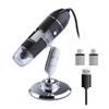 Lab Microscope Slides 1600X Digital Microscope Camera 8 LED 2MP Portable USB Electronic Microscope Microscope Parts (Color : Silver Rack) view 1
