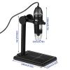 Lab Microscope Slides 1600X Digital Microscope Camera 8 LED 2MP Portable USB Electronic Microscope Microscope Parts (Color : Silver Rack) view 3