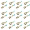 SpeedyFiberTX - 12-Pack 25 Meter Multimode OM3 Duplex SC to LC Fiber Patch Cable, Corning OM3 ClearCurve 50/125 Optical Fiber, Aqua Riser OFNR Cable Jacket view 1