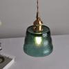 Green Frosted Glass Pendent, Nordic Style Dining Room Chandelier, Creative Bedroom Bedside Hanging Lights, Home Decoration for Bedroom, Living Room, Nightstand, Office view 3