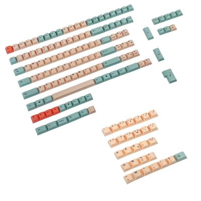 125 Key Hami Melon Dye-sub PBT Keycaps German Spain UK French ISO for MX Switches Keyboard 104 87 61 Filco YMD96 KBD75 FC980M ID80 (French ISO Kit)