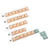 125 Key Hami Melon Dye-sub PBT Keycaps German Spain UK French ISO for MX Switches Keyboard 104 87 61 Filco YMD96 KBD75 FC980M ID80 (French ISO Kit) view 2