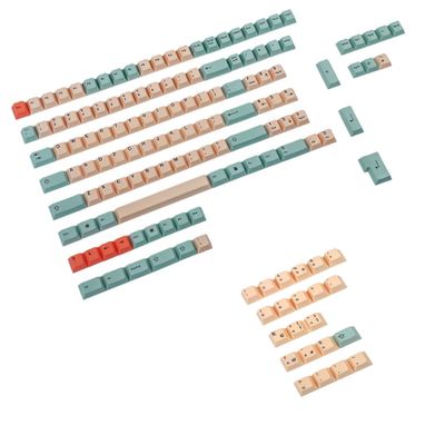 125 Key Hami Melon Dye-sub PBT Keycaps German Spain UK French ISO for MX Switches Keyboard 104 87 61 Filco YMD96 KBD75 FC980M ID80 (Italian ISO Kit)