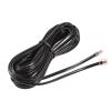 MECCANIXITY Phone Extension Cord 25FT Telephone Cable Phone Line Cord RJ11 6P4C Plugs, Male to Male for Phone and Fax Black 2pcs view 4