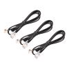 MECCANIXITY Phone Extension Cord 1.64FT Telephone Cable Phone Line Cord RJ11 6P4C Plugs, Male to Male for Phone and Fax Black 3pcs view 1