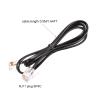 MECCANIXITY Phone Extension Cord 1.64FT Telephone Cable Phone Line Cord RJ11 6P4C Plugs, Male to Male for Phone and Fax Black 3pcs view 2