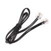 MECCANIXITY Phone Extension Cord 1.64FT Telephone Cable Phone Line Cord RJ11 6P4C Plugs, Male to Male for Phone and Fax Black 3pcs view 4