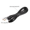 MECCANIXITY Phone Extension Cord 6.56FT Telephone Cable Phone Line Cord RJ11 6P6C Plugs, Male to Male for Phone and Fax Black 2pcs view 2