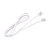 MECCANIXITY Phone Extension Cord 3.28FT Telephone Cable Phone Line Cord RJ11 6P4C Plugs, Male to Male for Phone and Fax White 2pcs view 4
