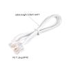 MECCANIXITY Phone Extension Cord 1.64FT Telephone Cable Phone Line Cord RJ11 6P4C Plugs, Male to Male for Phone and Fax White 3pcs view 2