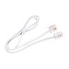MECCANIXITY Phone Extension Cord 1.64FT Telephone Cable Phone Line Cord RJ11 6P4C Plugs, Male to Male for Phone and Fax White 3pcs view 4