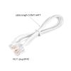 MECCANIXITY Phone Extension Cord 1.64FT Telephone Cable Phone Line Cord RJ11 6P4C Plugs, Male to Male for Phone and Fax White 2pcs view 2