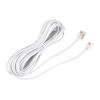 MECCANIXITY Phone Extension Cord 9.84FT Telephone Cable Phone Line Cord RJ11 6P4C Plugs, Male to Male for Phone and Fax White 2pcs view 4