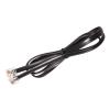 MECCANIXITY Phone Extension Cord 3.28FT Telephone Cable Phone Line Cord RJ11 6P6C Plugs, Male to Male for Phone and Fax Black 1pcs view 1
