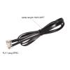 MECCANIXITY Phone Extension Cord 3.28FT Telephone Cable Phone Line Cord RJ11 6P6C Plugs, Male to Male for Phone and Fax Black 1pcs view 2