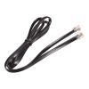MECCANIXITY Phone Extension Cord 3.28FT Telephone Cable Phone Line Cord RJ11 6P6C Plugs, Male to Male for Phone and Fax Black 1pcs view 4