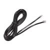 MECCANIXITY Phone Extension Cord 15FT Telephone Cable Phone Line Cord RJ11 6P4C Plugs, Male to Male for Phone and Fax Black 1pcs view 4