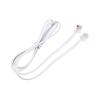 MECCANIXITY Phone Extension Cord 3.28FT Telephone Cable Phone Line Cord RJ11 6P6C Plugs, Male to Male for Phone and Fax White 2pcs view 4