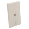 1Gang 1 Port CAT6 RJ45 Female To Female Wall Plate (Ivory) view 3