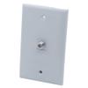 1Gang 1 Port Coaxial RG6 Female To Female Wall Plate (Gray) view 4