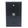 1Gang 1 Port Coaxial RG6 Female To Female Wall Plate (Black) view 1