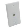 1Gang 1 Port CAT6 RJ45 Female To Female Wall Plate (Almond) view 3