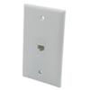 1Gang 1 Port CAT6 RJ45 Female To Female Wall Plate (Almond) view 4