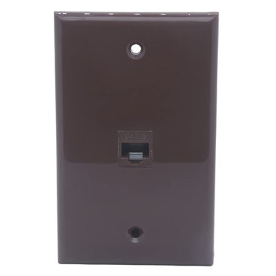 1Gang 1 Port CAT6 RJ45 Female To Female Wall Plate (Brown)