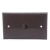1Gang 1 Port CAT6 RJ45 Female To Female Wall Plate (Brown) view 2