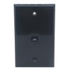 1Gang 1 Port CAT6 RJ45 Female To Female Wall Plate (Black) view 1