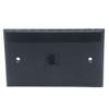 1Gang 1 Port CAT6 RJ45 Female To Female Wall Plate (Black) view 2