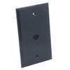 1Gang 1 Port CAT6 RJ45 Female To Female Wall Plate (Black) view 3