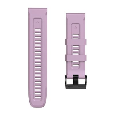 FUFEMT for Garmin Fenix 6S 5S Watchband 20mm Bracelet for Fenix 6s Pro 5s Plus Rose Gold Buckle Silicone Quick Replacement Wrist Straps (Color : K, Size : 26mm)